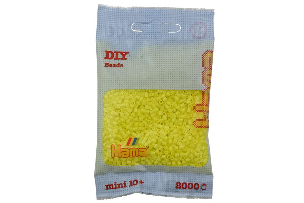 Hama mini perler 2000stk pastel gul
